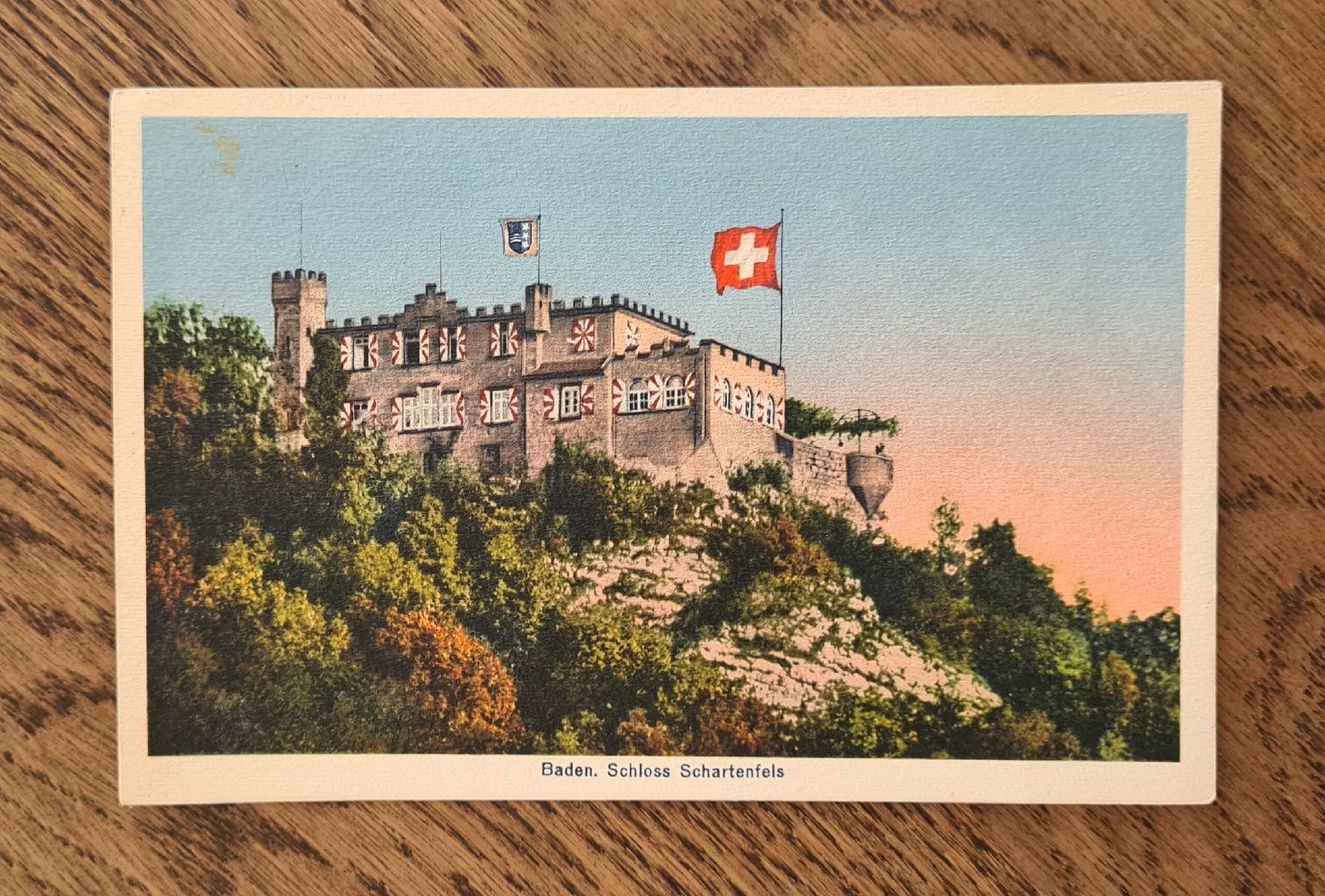 Cartoline postali: Schloss Schartenfels, Baden 1928 – Usato da Ebikon venduto da Donar50