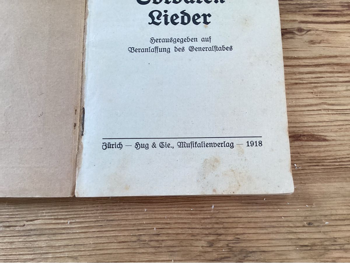 Bücher: Liederheft/Liederbuch Soldaten Lieder, 1918 – Gebraucht aus Wassen UR von SABDOM 2
