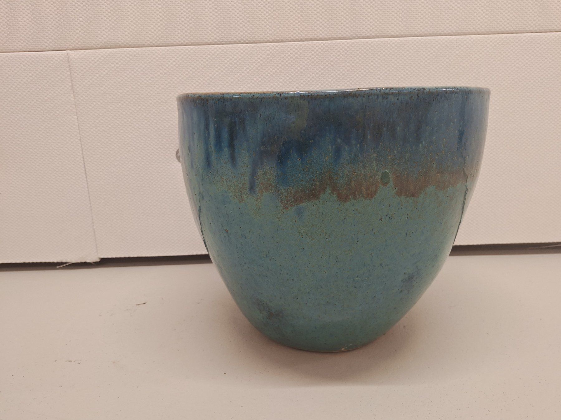 Vasi per fiori: Blumentopf; Übertopf; Keramiktopf, Topf hellblau – Usato da Spreitenbach venduto da misi.m 4