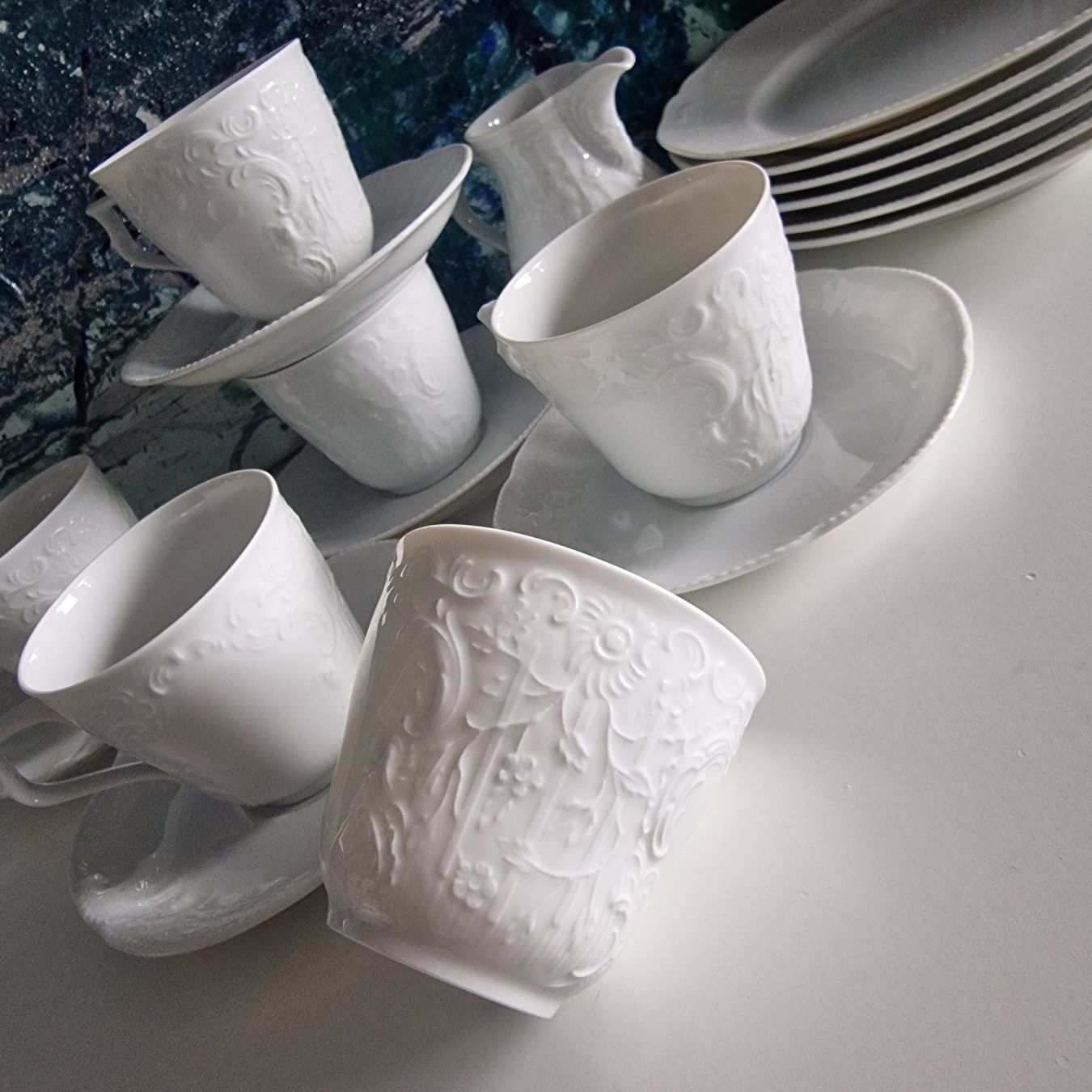 Rosenthal Set di piatti: Wunderschönes weißes Kaffeeservice von Rosenthal – Usato da Birr venduto da dem_9xtm 5
