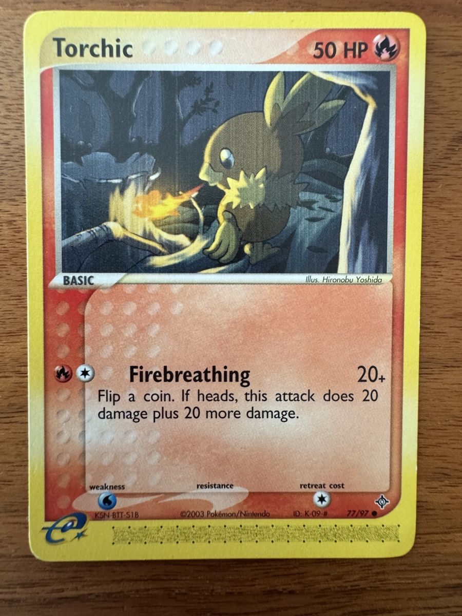 Pokémon Carte collezionabili: Carta Pokémon Torchic EX Drago 77/97 2003 – Nuovo (secondo la descrizione) da Breganzona venduto da CaiLol