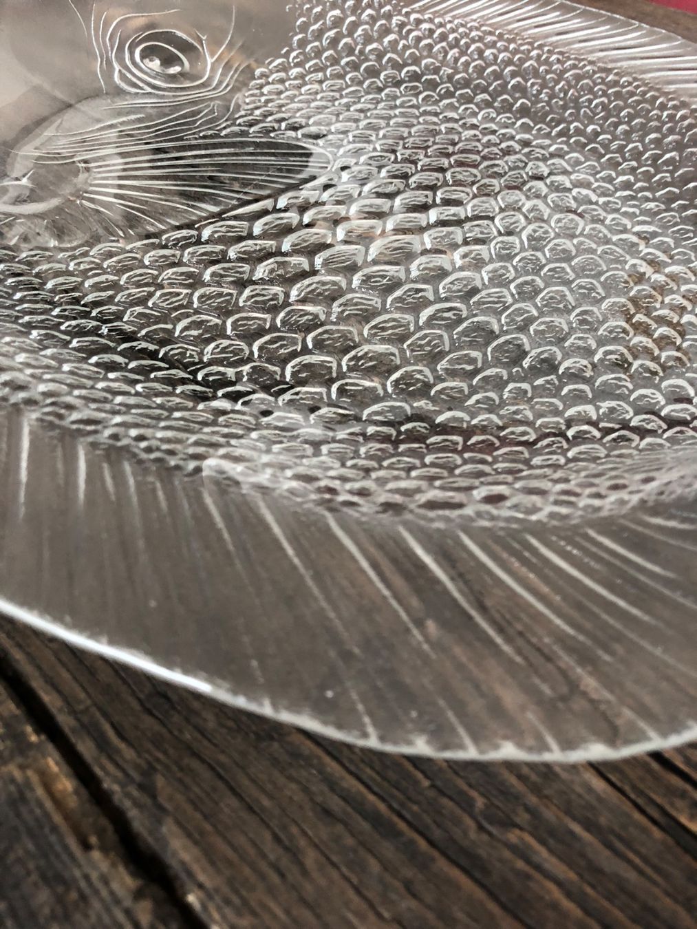 Piatti: Fischmotiv Glasteller und Servierplatte – Usato da Weggis venduto da Goldengel5 2