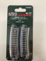 Kato Spur N 20-121 4 Stück Gleis gebogen R 315-15 neu in OVP