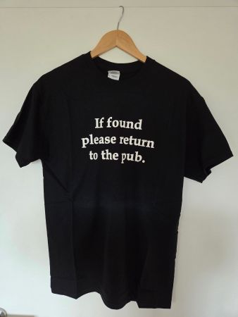 Gildan Heavy Cotton T-Shirt Pub Spruch Schwarz M