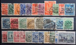 Deutsches Reich ex. Kat. 225-339 gest. 1922/23