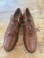 Vintage, Cognacfarbene Lederschuhe von Bogner, Grösse 38