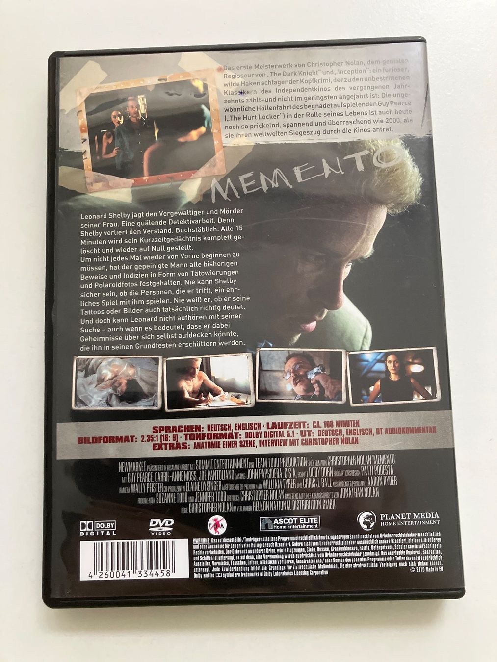 Alle DVDs: Memento (DVD) Pearce, Guy – Gebraucht aus Arbon von HelFer01 1
