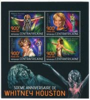 Block "Whitney Houston". Zentralafrikanische Republik