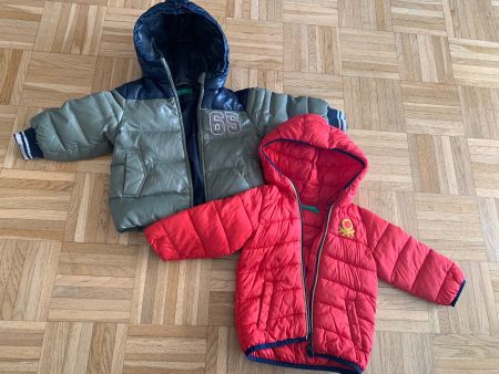 Lot de 2 vestes Benetton / taille 82 (12 mois)