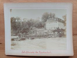 Antikes orig. Foto Militär Schweiz Reichenbach Pontoniere