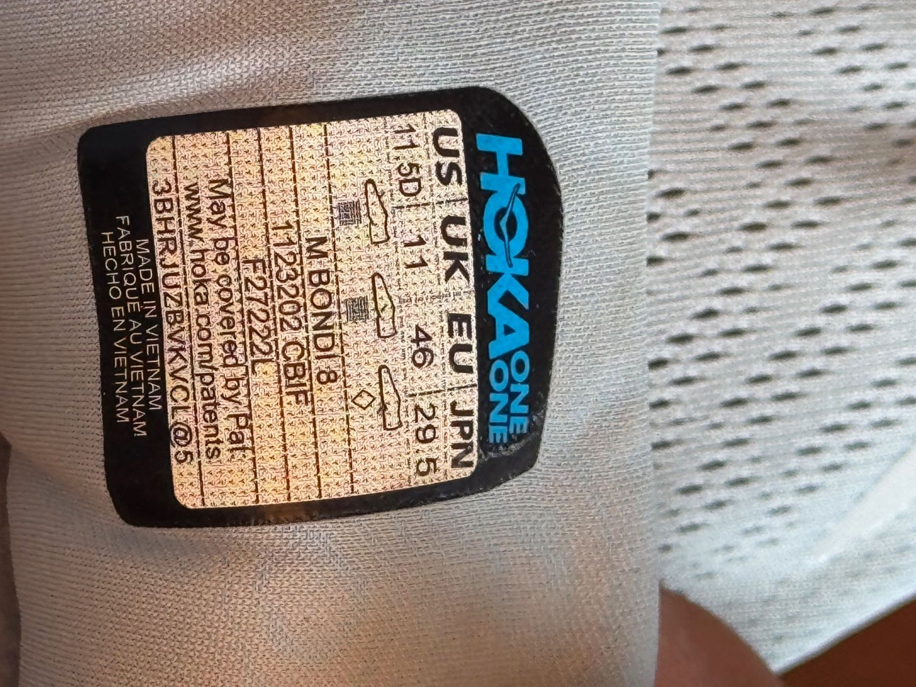 Hoka One One Scarpe da uomo: Hoka Bondi 8, Gr 46, US 11,5D, hellblau – Usato da Bülach venduto da cleo1804 4