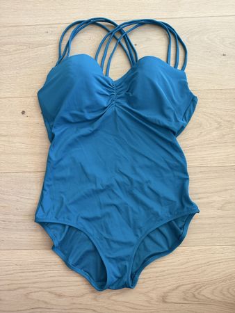 Maillot de bain une pièce Calzedonia bleu pétrole / canard t