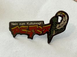 1 Pin Nein zum Kulturvogt