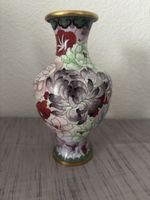 Dekorative Vintage Vase, Cloisonné Stil, Top Zustand!
