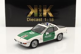 Porsche 924 1976-1985 "Polizei Deutschland weiss/grün"  1:18
