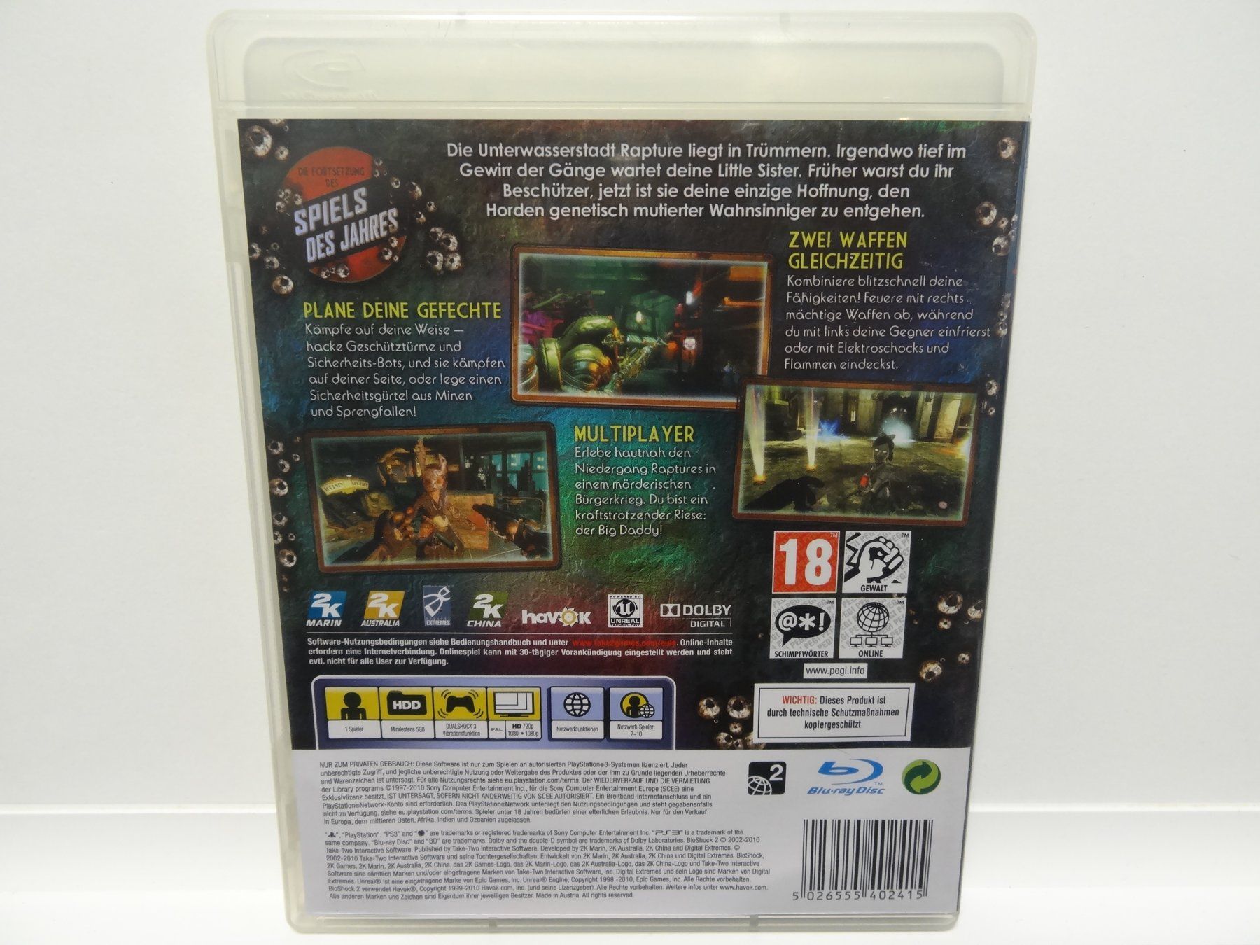 Sony Jeux: Bioshock 2 PS3 – D'occasion à luzern par musicandart 1
