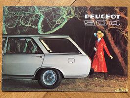 PEUGEOT 504 Familiale - Break - Commerciale Prospekt 1972 CH