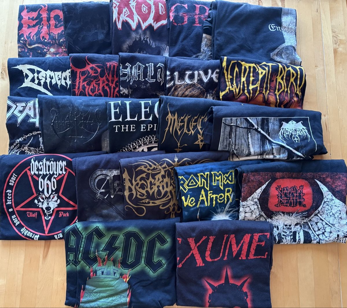T-Shirts: Diverse Metalshirts, 22 Stück  – Gebraucht aus Halten von Das_dodie