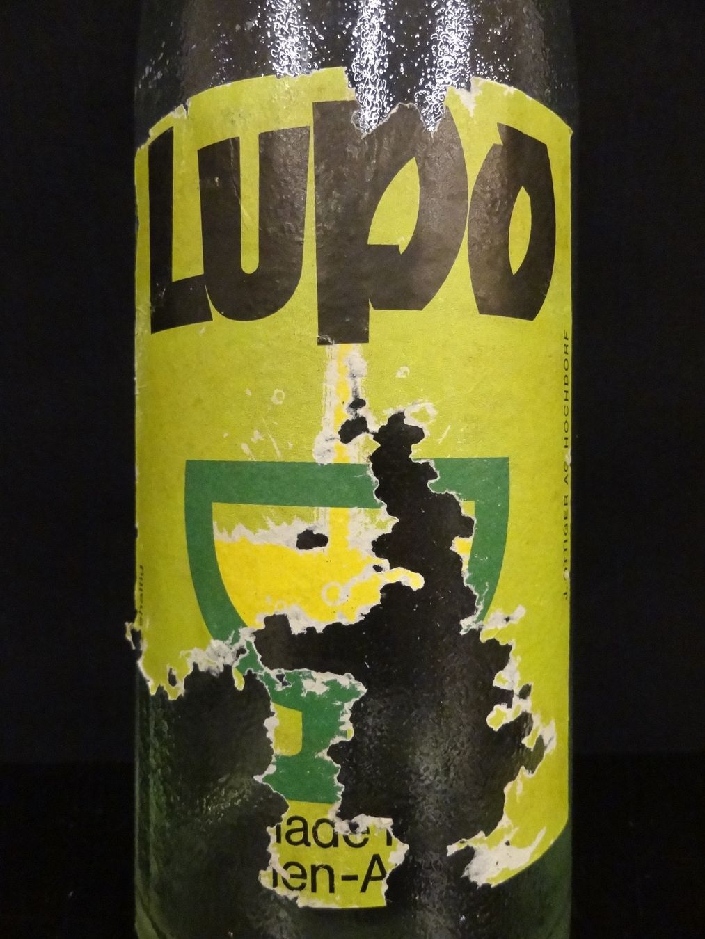 Gläser, Krüge & Flaschen: alte Flasche LUPO LIMONADE 1967 – Gebraucht aus Kerzers von Flaschenposten 1