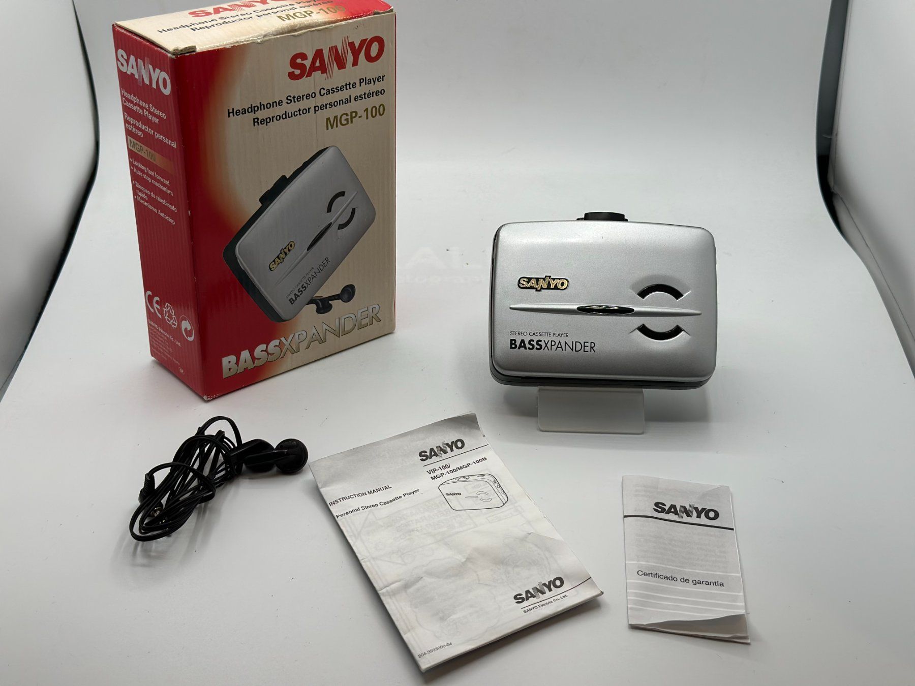 Sanyo MGP-100 Walkman Baladeur K7 Cassette Portable+TEST OK! (Gebraucht ...