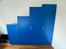 Top Kleiderschrank Königsblau Massanfertigung