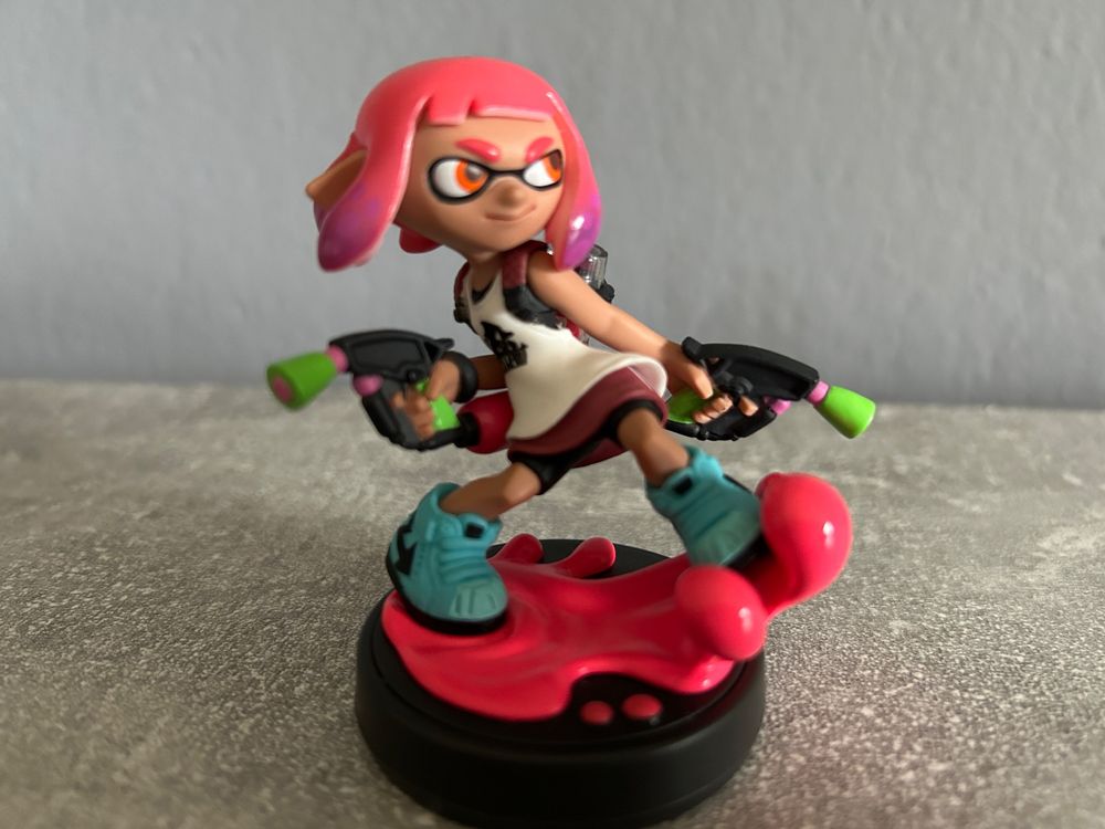 Inkling Girl Neon Pink Splatoon Amiibo Kaufen Auf Ricardo