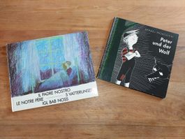 2 Kinderbücher: Peter und der Wolf & Vater unser -4 sprachig