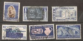 6 blaue hohe Werte gest.