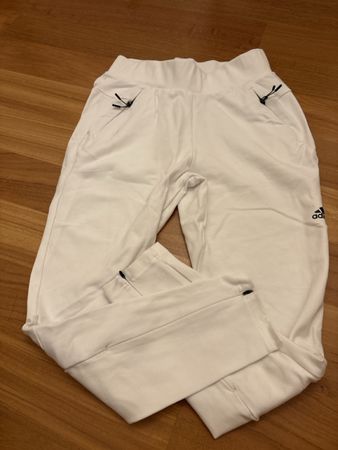 Neue Adidas Trainingshose weiss mit Reissverschluss Grösse S
