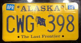 Vintage Blechschild Autoschild Oklahoma USA 1996