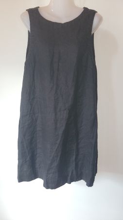 MSCH COPENHAGEN Kleid 100 % Leinen schwarz Grösse M