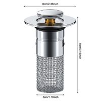 2x Sink Plug Abflussstopfen Bodenablauf Spülbecken Haarsieb