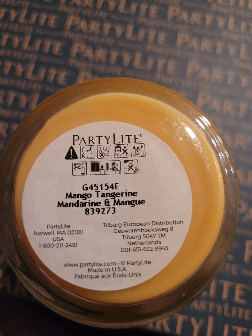 Partylite Kerzen: PartyLite Mango Tangerine Duftkerze - Sommerduft! – Neu und originalverpackt aus Weingarten-Kalth von Angela0124 1