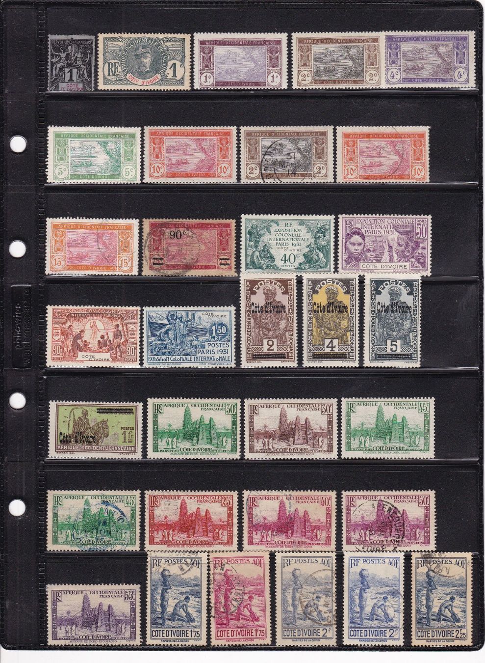 Tutti i francobolli: Tolle Sammlung Elfenbeinküste – Usato da Gretzenbach venduto da Sikim