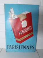 1960er Original Blechschild Parisienne Zigaretten