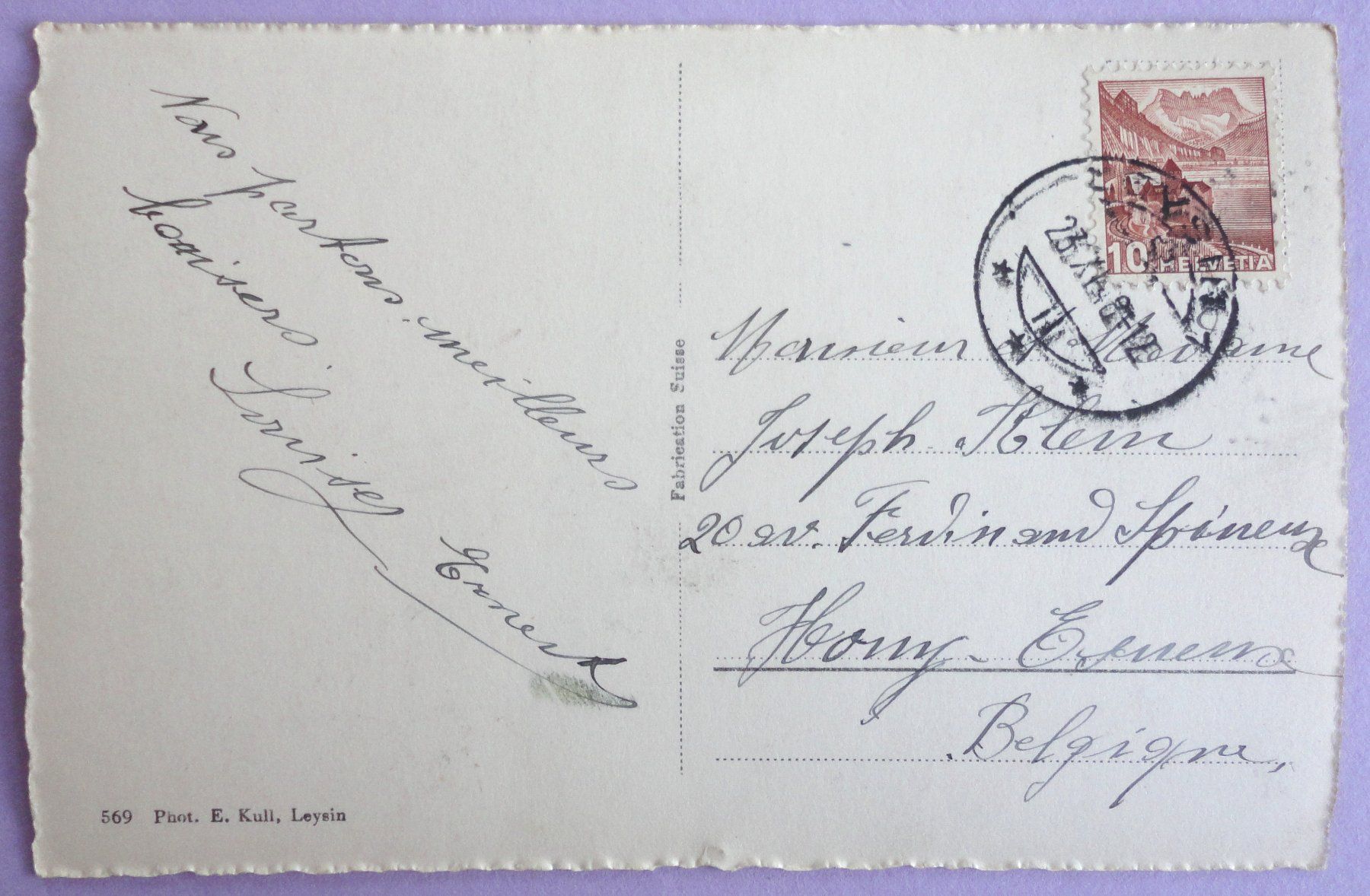 Cartoline postali: Leysin, Le Lac d' Aï – Usato da Fétigny venduto da Billy2miny 1
