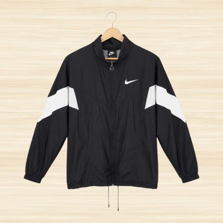 Nike Windbreaker Jacke Schwarz/Weiss Gr. M – Top Zustand