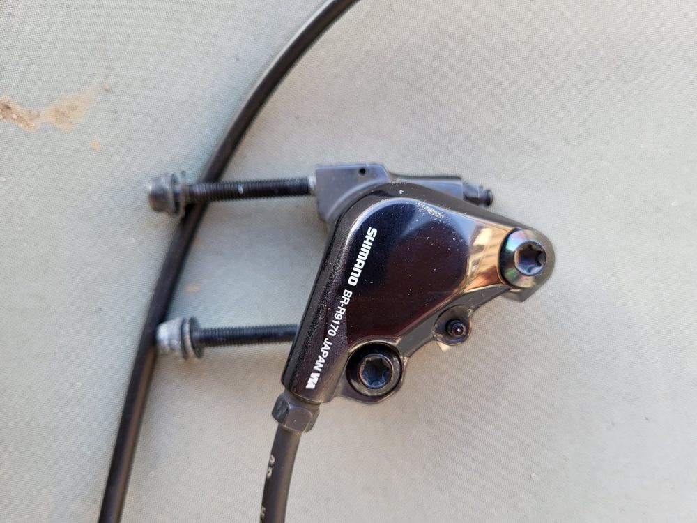 en solde Shimano Frein à disque avant double DURA ACE Di2 ST-R9170+BR