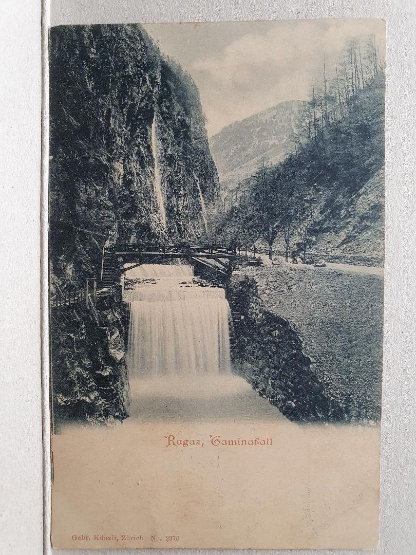 Cartoline postali: RAGAZ  -  Taminafall – Usato da Delémont venduto da Domdom1
