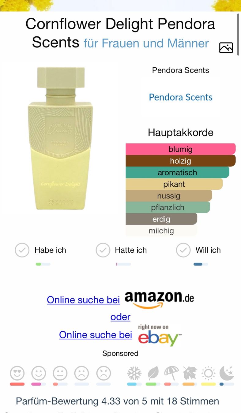 Profumi & Eau de Toilette: Pendora Cornflower EDP5ML(Oat & Cornflower Jo Malone Dupe) – Usato da Zürich venduto da deruja 1