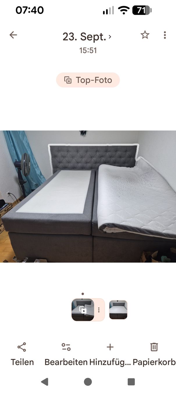 Letti: Boxspringbett zu verkaufen  – Usato da Urswil venduto da GabrielleK01 1