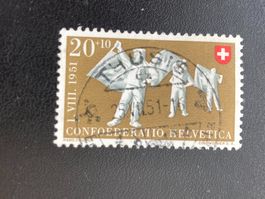 Schweiz 1951 Pro Patria 20 Vollstempel THUSIS 25.VII.51