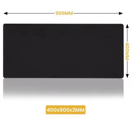 Tappetini per mouse: Gaming Mauspad, Schwarz, 900x400x2mm – Nuovo e nell'imballaggio originale da Hohentannen venduto da MagmaCollectibles
