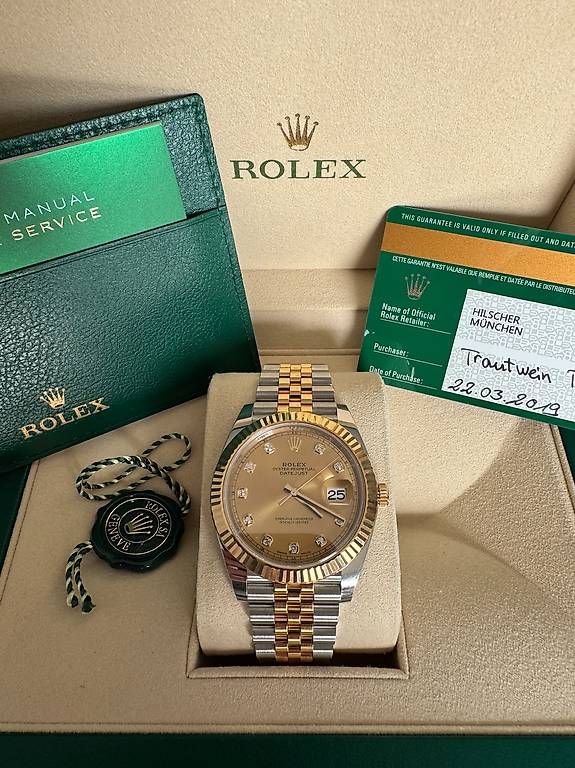 Uhren: Rolex Datejust 41 Full Set  Original Diamant-Zifferblatt – Gebraucht aus Kreuzlingen von tim_trautwein