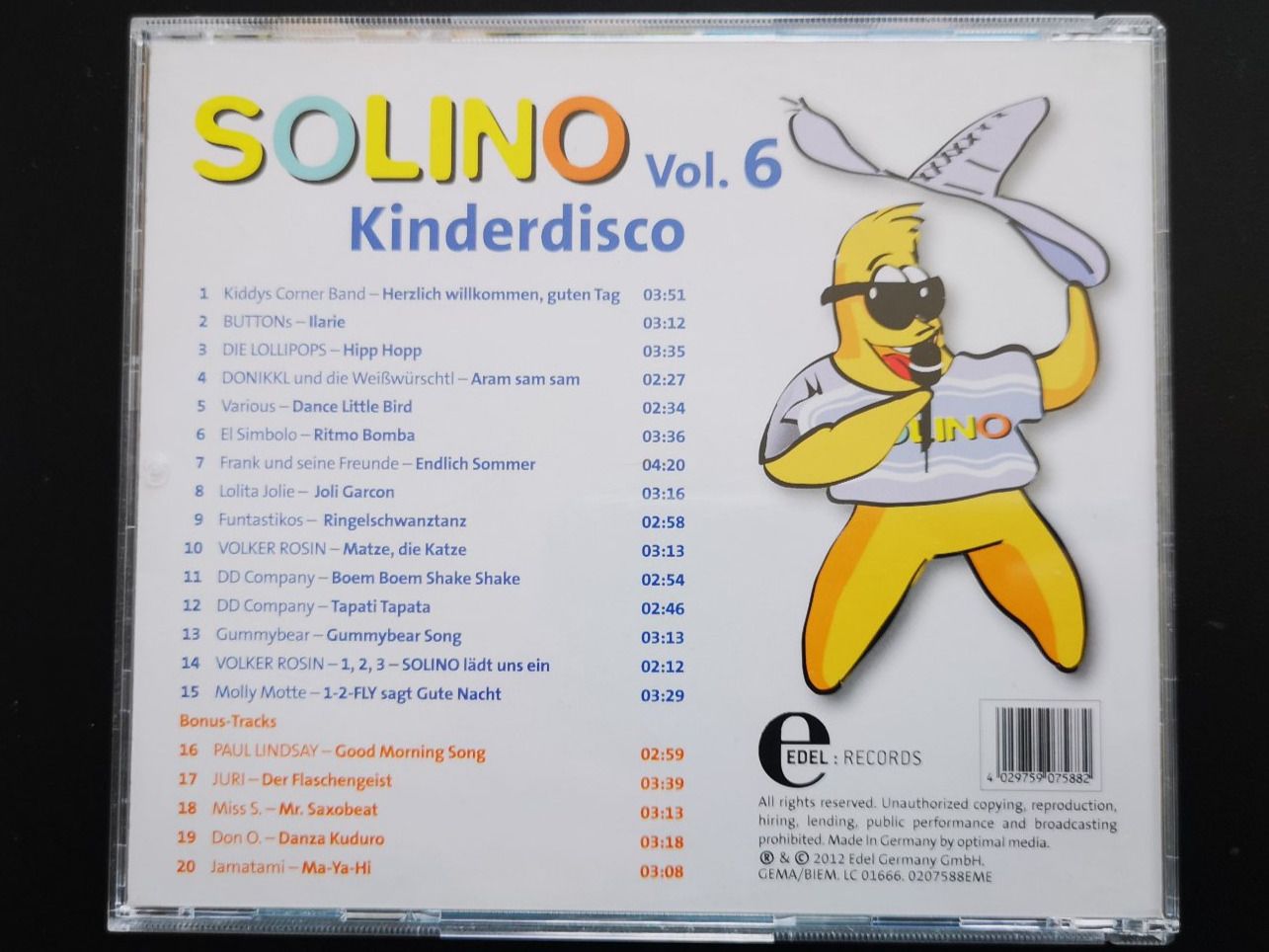 CDs: 1-2-Fly SOLINO Kinderdisco Vol. 6 – Gebraucht aus Liestal von Gitterli01 1