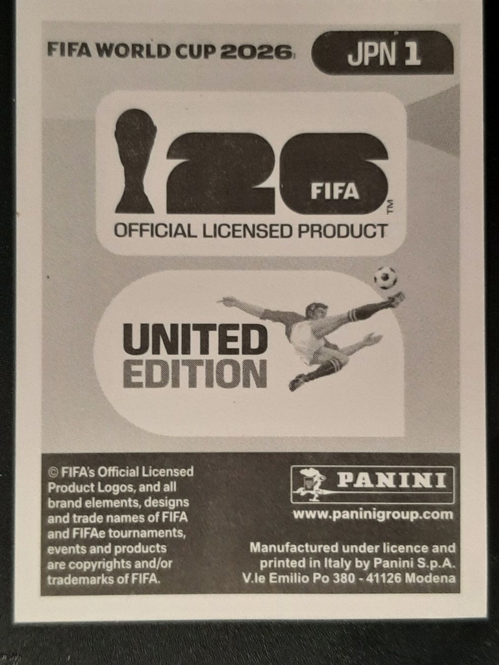 Panini Carte collezionabili: Panini 2026 JPN1 – Nuovo (secondo la descrizione) da Leuk-Stadt venduto da Meic 1