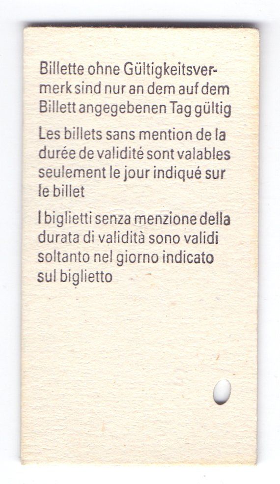Biglietti: Billette Lungern - Sarnen - Brienzwiler – Usato da Langenthal venduto da Sammlungs_aus 1