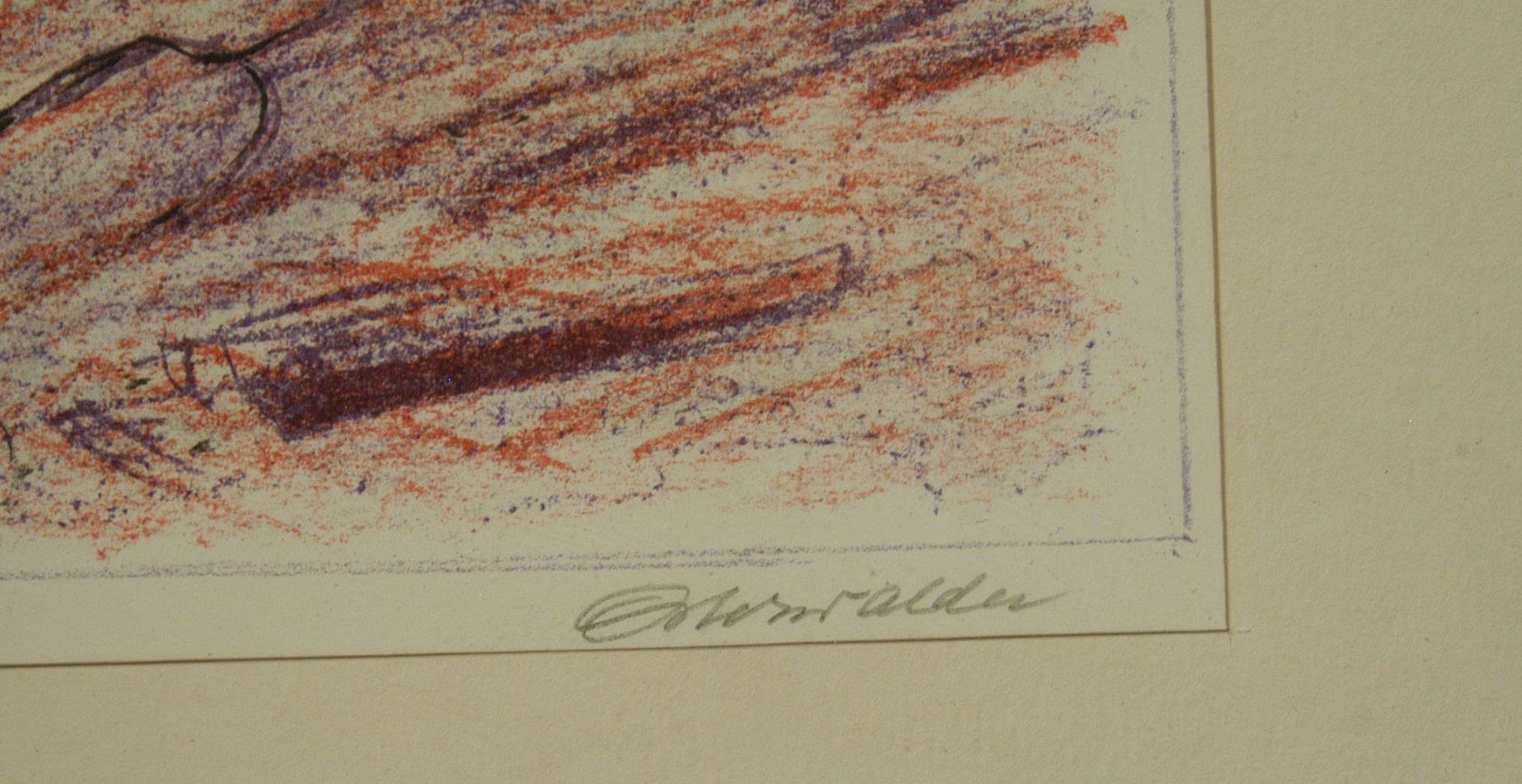 Grafiken & Lithographien: E. Hornwalder Baum im Gegenlicht Druckgraphik – Gebraucht aus Herisau von Wisen 2