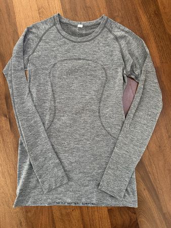 lululemon langarm shirt verm. m/l