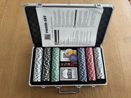 Aluminium Poker Koffer mit Zubehör, kaum gebraucht 